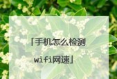 手机测WiFi网速方法与技巧（掌握一招）